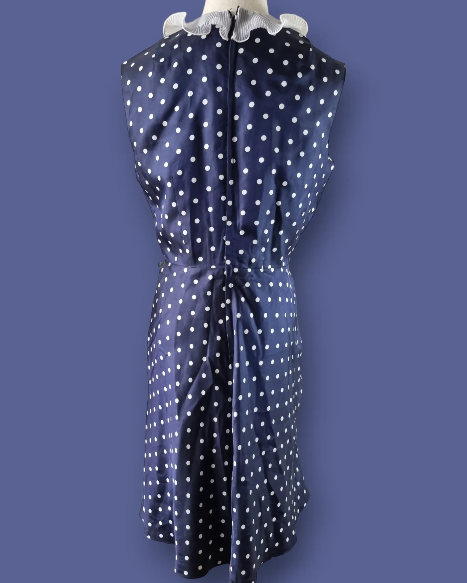 1970s Polka Dot Dress M