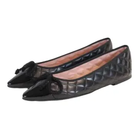49569 - Black Soft Leather Flats for Teen/Women by Pretty Ballerinas