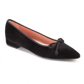 50113 - Black Velvet Flats for Teen/Women by Pretty Ballerinas