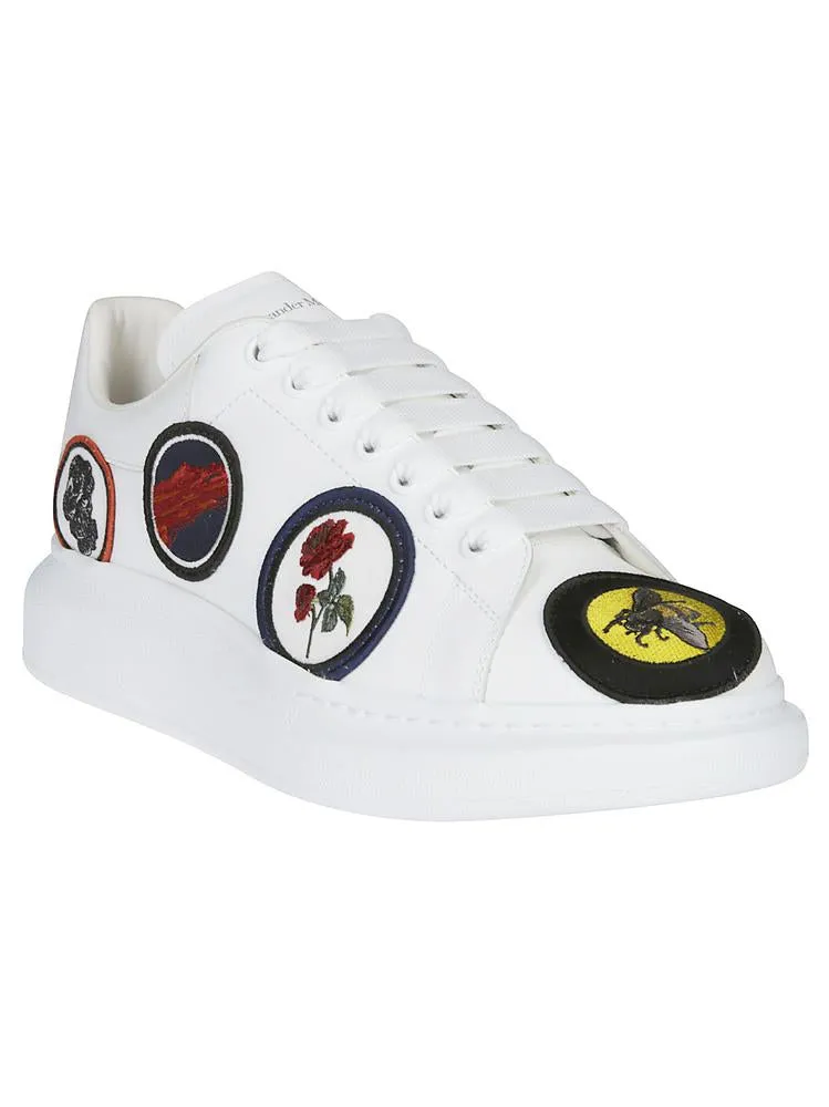 Alexander McQueen Badge Embroidered Sneakers