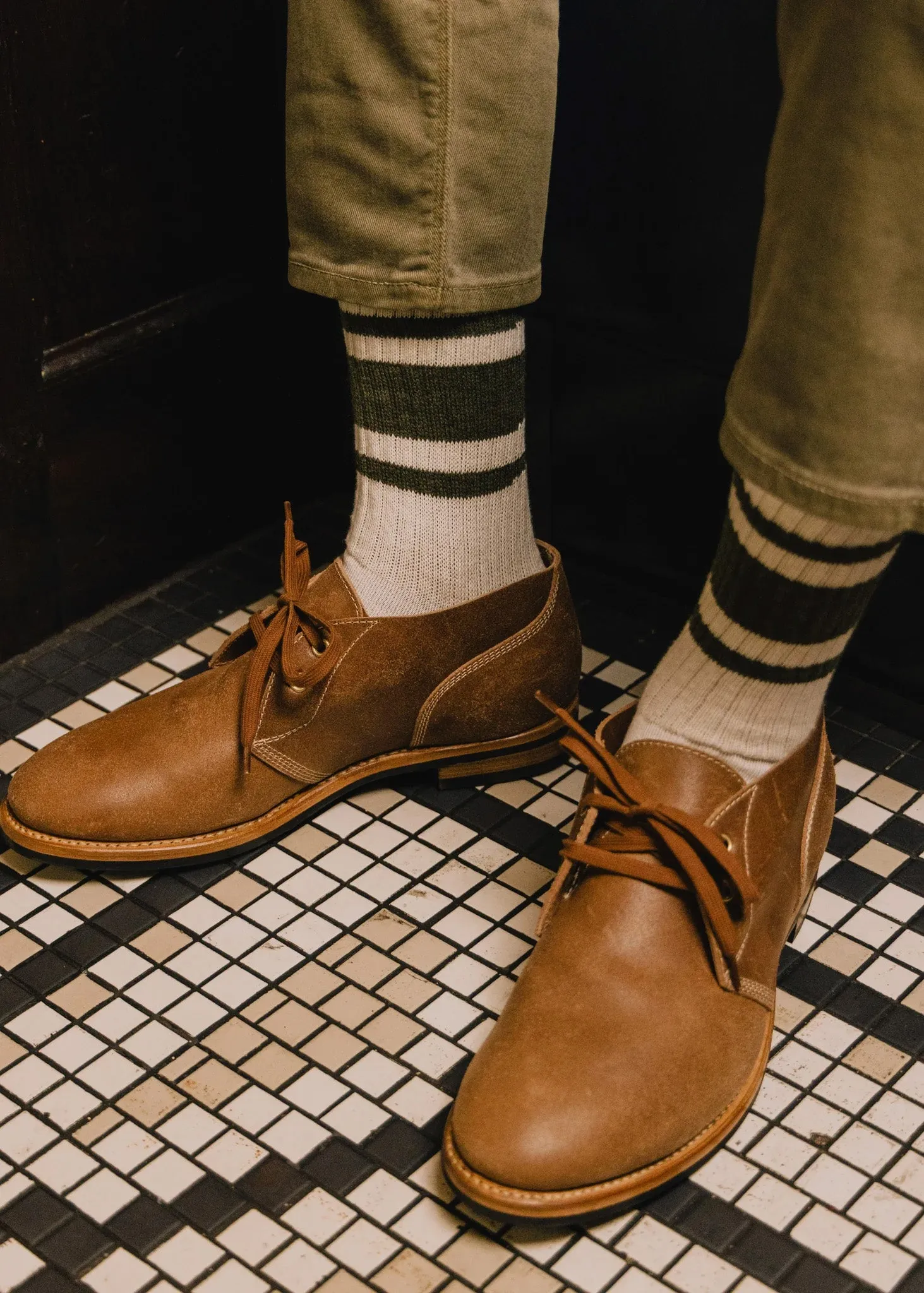 american trench - THE MONO STRIPE sock in Orange