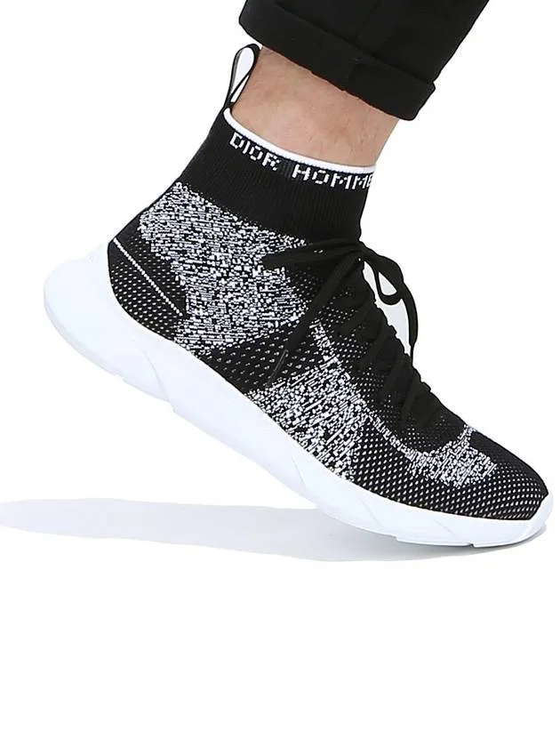B21 Socks Knit High Top Sneakers Black