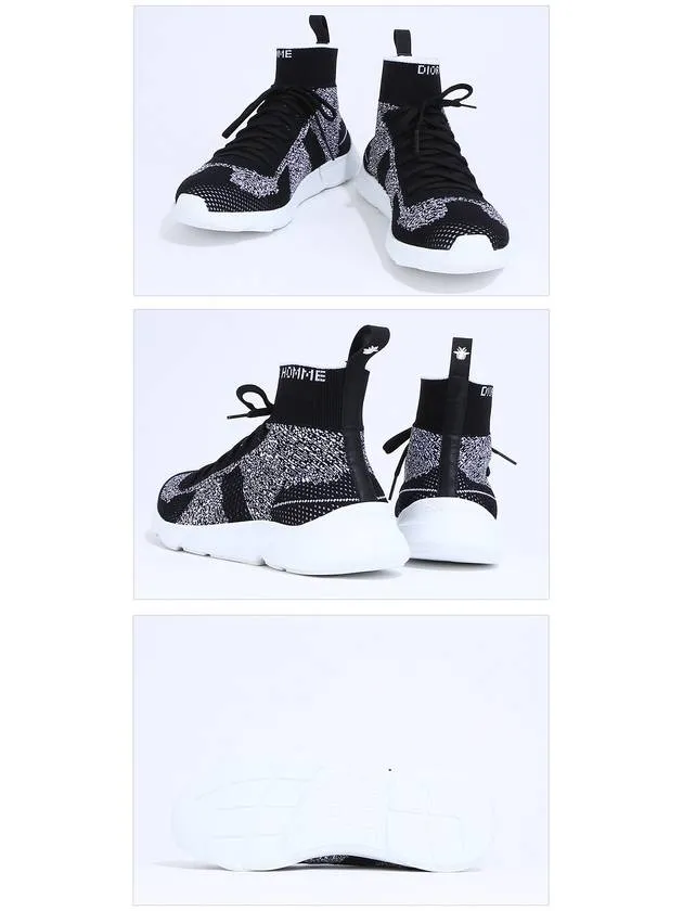 B21 Socks Knit High Top Sneakers Black