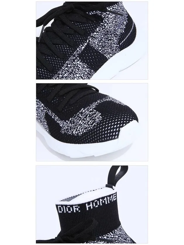 B21 Socks Knit High Top Sneakers Black