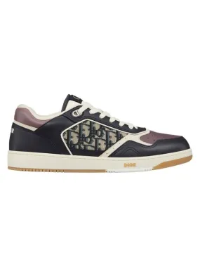 B27 Smooth Calfskin Low Top Sneakers Beige Black