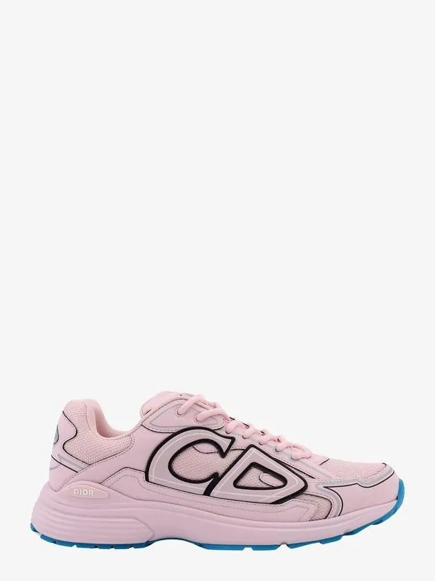 B30 CD Logo Patch Technical Fabric Low Top Sneakers Pink