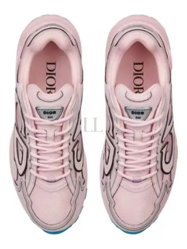 B30 CD Logo Patch Technical Fabric Low Top Sneakers Pink