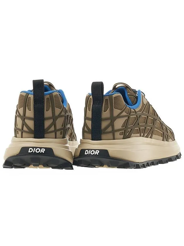 B31 Runner Technical Mesh Rubber Warped Low Top Sneakers Brown