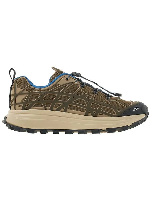 B31 Runner Technical Mesh Rubber Warped Low Top Sneakers Brown