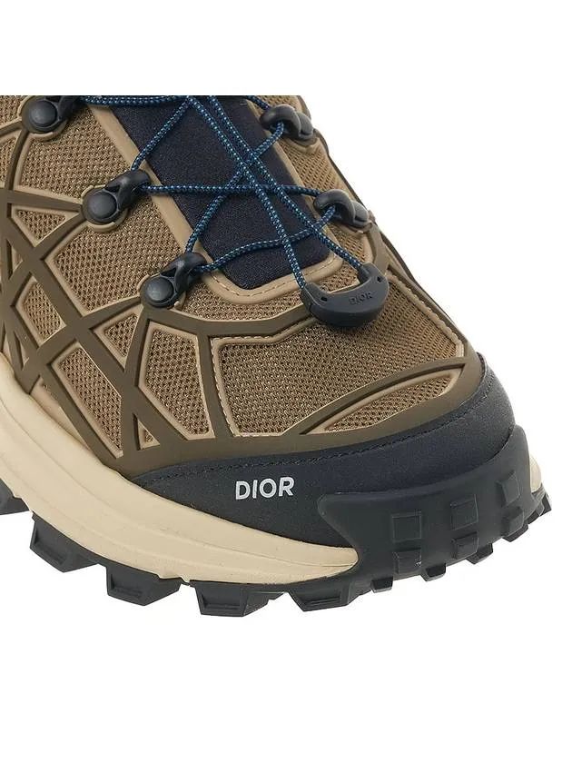 B31 Runner Technical Mesh Rubber Warped Low Top Sneakers Brown