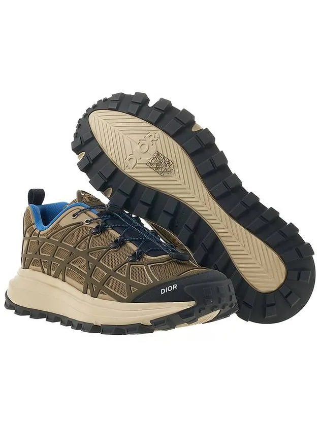B31 Runner Technical Mesh Rubber Warped Low Top Sneakers Brown