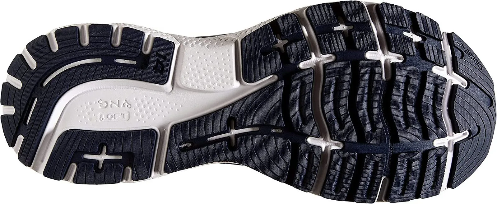 Brooks Mens Ghost 14 Neutral Shoes Runners Sneakers Width (D)- Navy/Stellar/White