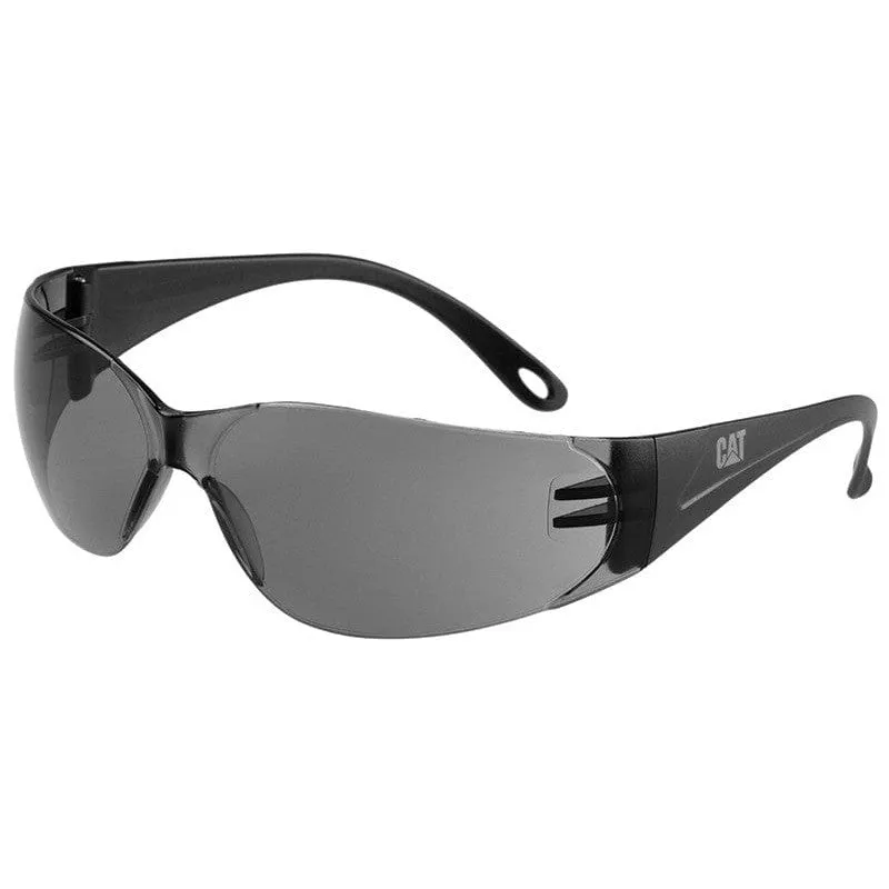 CAT Jet Safety Glasses with Black Frame and Smoke Lens