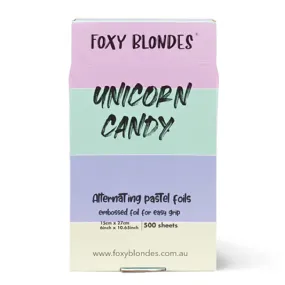 Foxy Blonde Foil Flat Box- Unicorn Candy 500Sheets