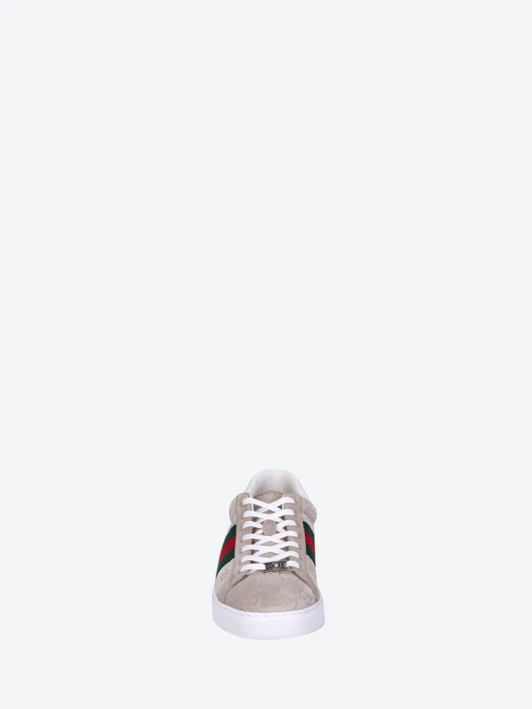 Gucci ace suede gg sneakers