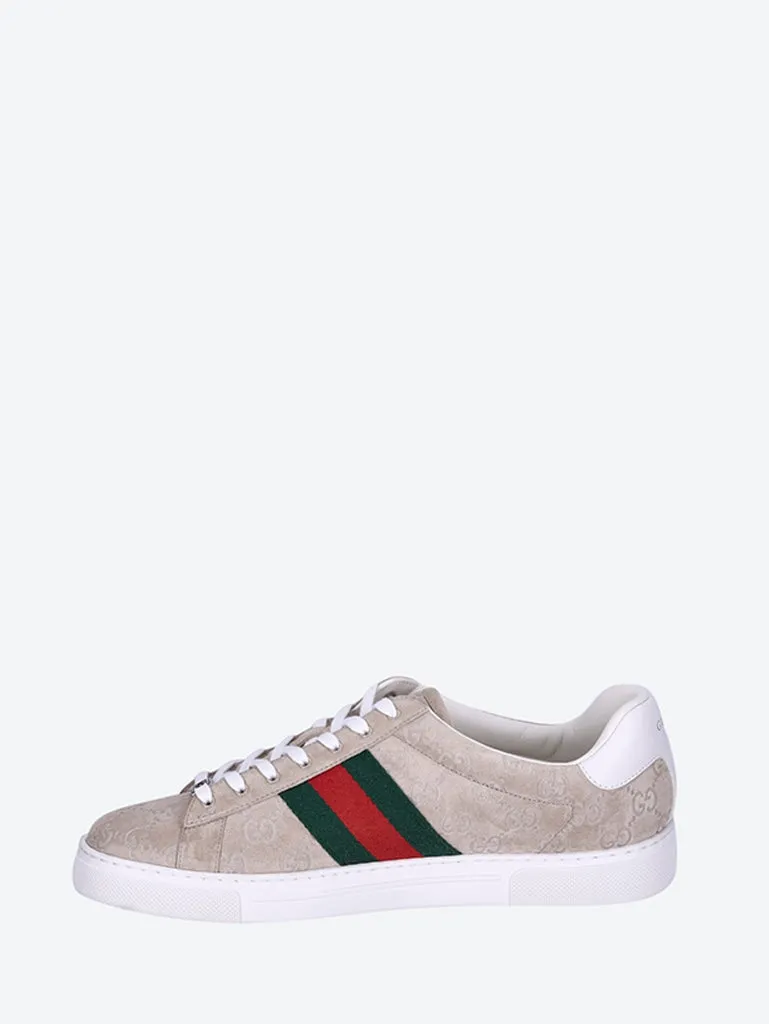 Gucci ace suede gg sneakers