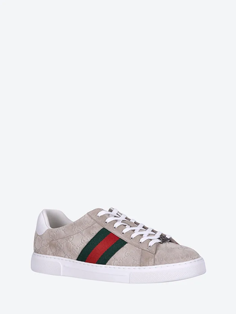 Gucci ace suede gg sneakers