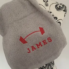 Gym - Barbell Gym Towel - Personalised