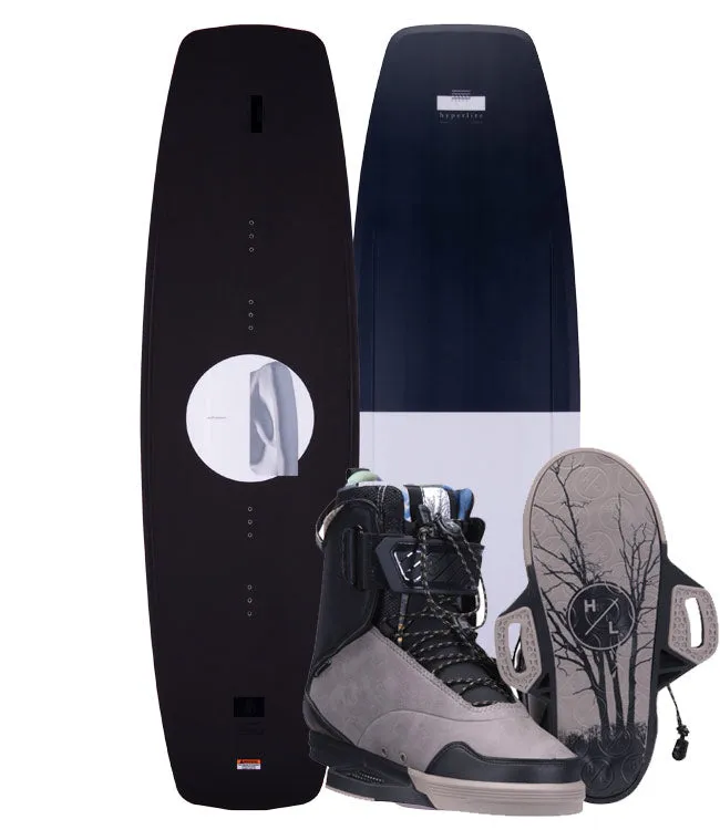 Hyperlite Pleasure Wakeboard Package with Defacto Boots (2022)