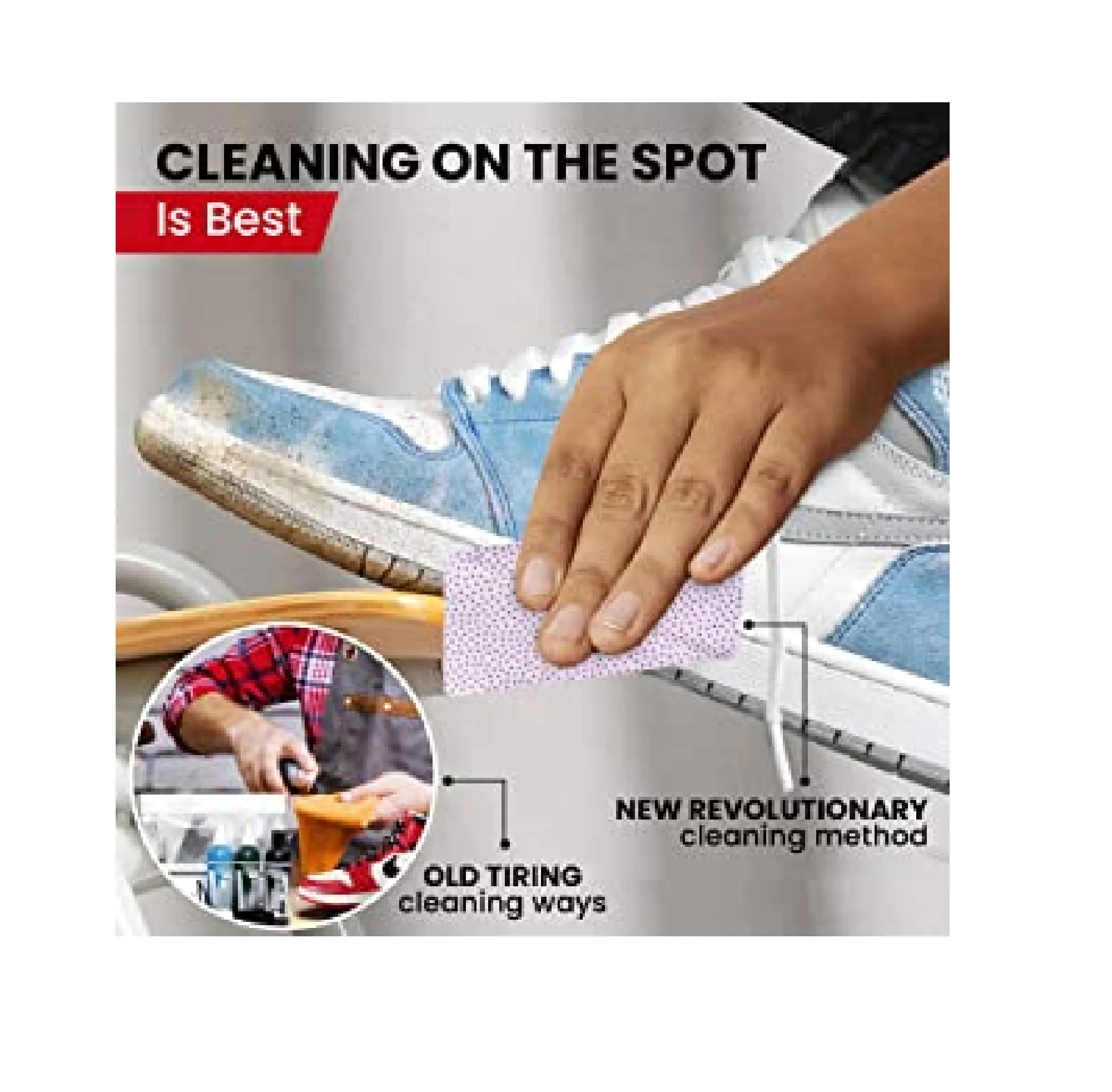 KN FLAX The Shoe Cleaning Wipe Quick Sneaker Wipes 30 Count