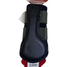 LeMieux Grafter Brushing Boots in Black/Olive - Medium (Cob)
