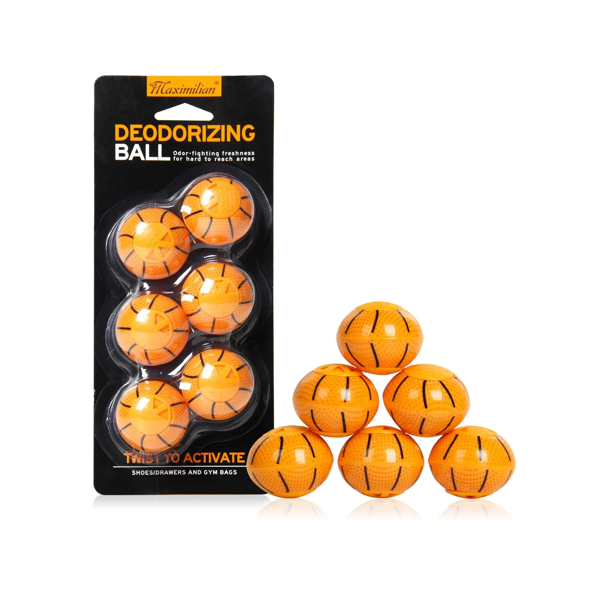 MAXIMILIAN Professional Shoe Deodorizer Balls Shoe Fresheners Balls  Foot Odor Eliminator Odor