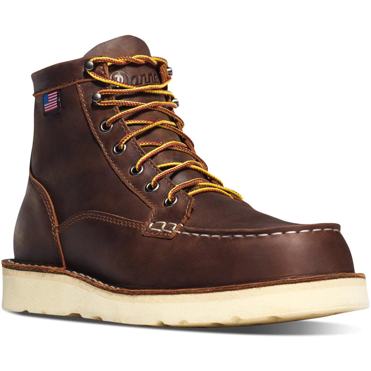 Men's 6" Bull Run Steel Toe Boots - Brown