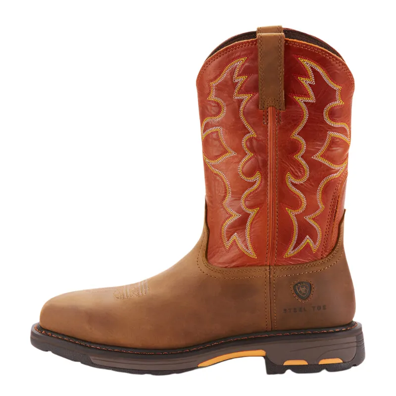 Men's Ariat WorkHog Wide Square Toe Steel Toe Work Boot 10006961