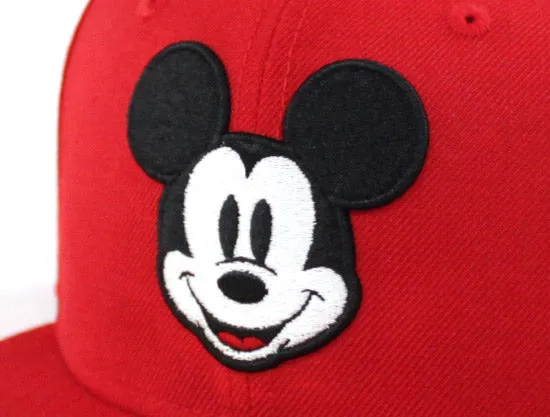 Mickey Mouse New Era 59Fifty Fitted Hat (Red Gray Under Brim)