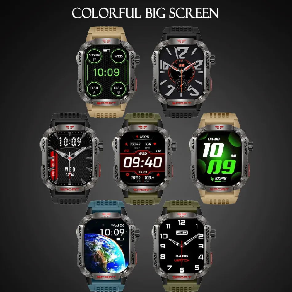 Military GPS Smart Watch - Rugged, Waterproof, Fitness Tracker