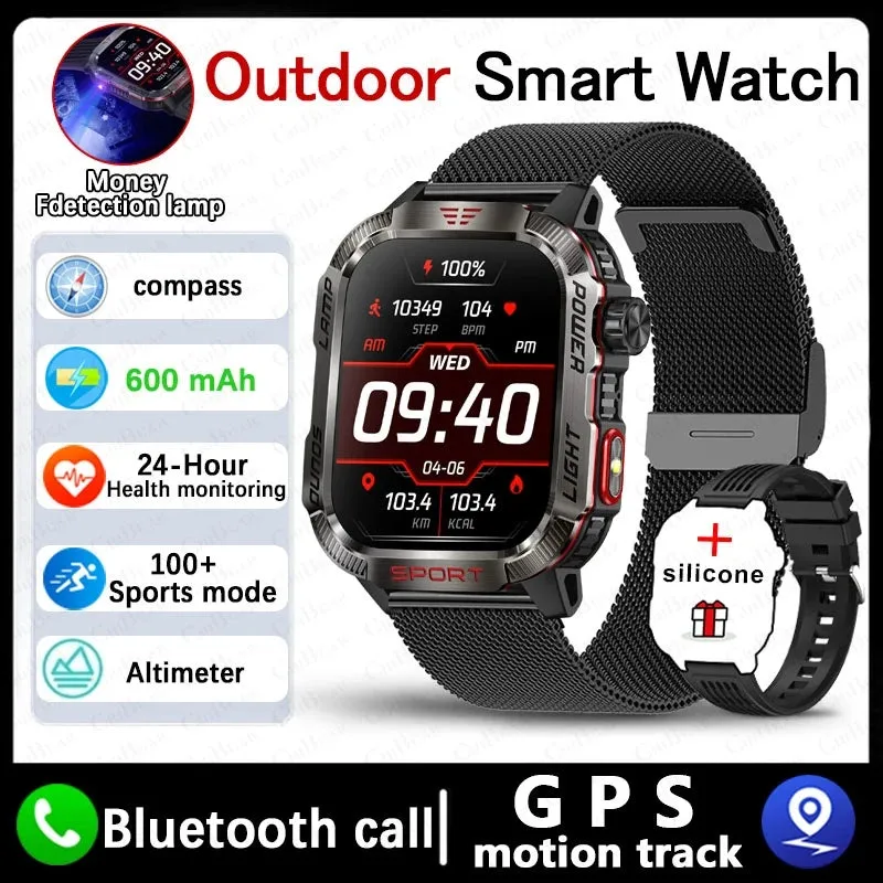 Military GPS Smart Watch - Rugged, Waterproof, Fitness Tracker