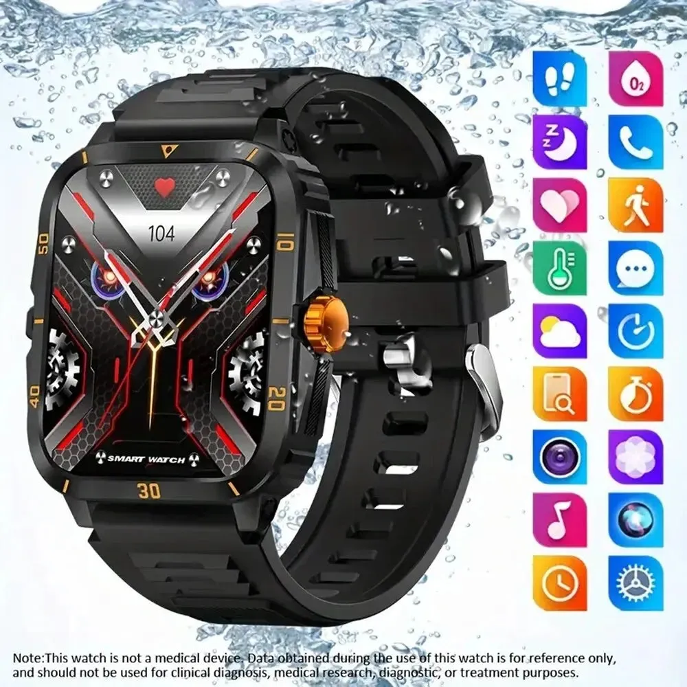 Military Smart Watch - Rugged, Waterproof, Health Tracking