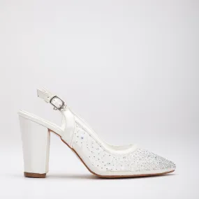 Monique - Lace Slingback Shoes