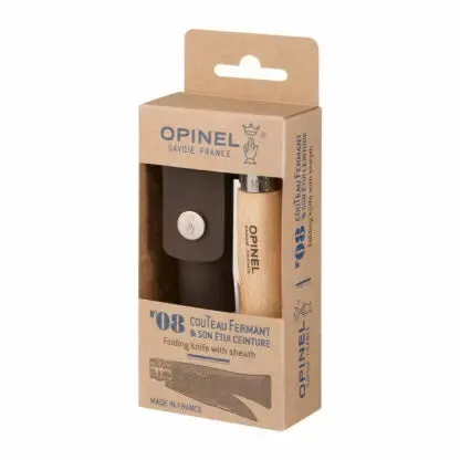 OPINEL - Traditional #08 Stainless Steel 8.5cm Pouch in Gift Box