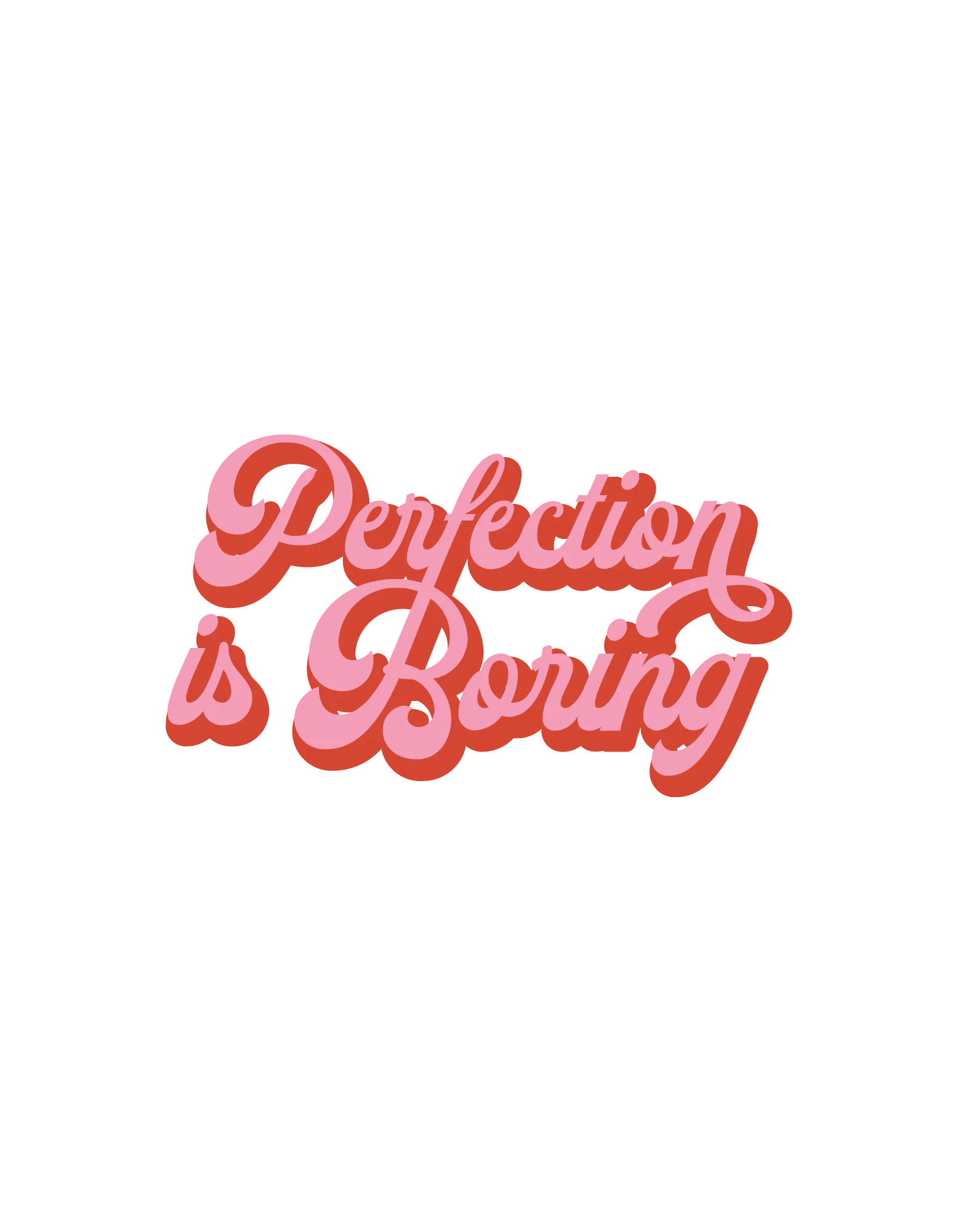 Perfection is Boring Camo Crew