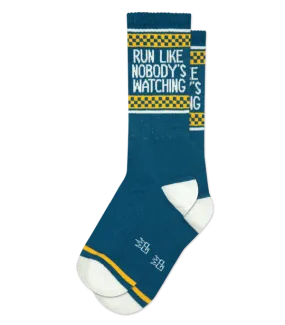 Run Like Nobody's Watching Gym Socks*