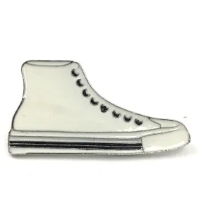 Sneaker Gym Schoen Emaille Pin Wit