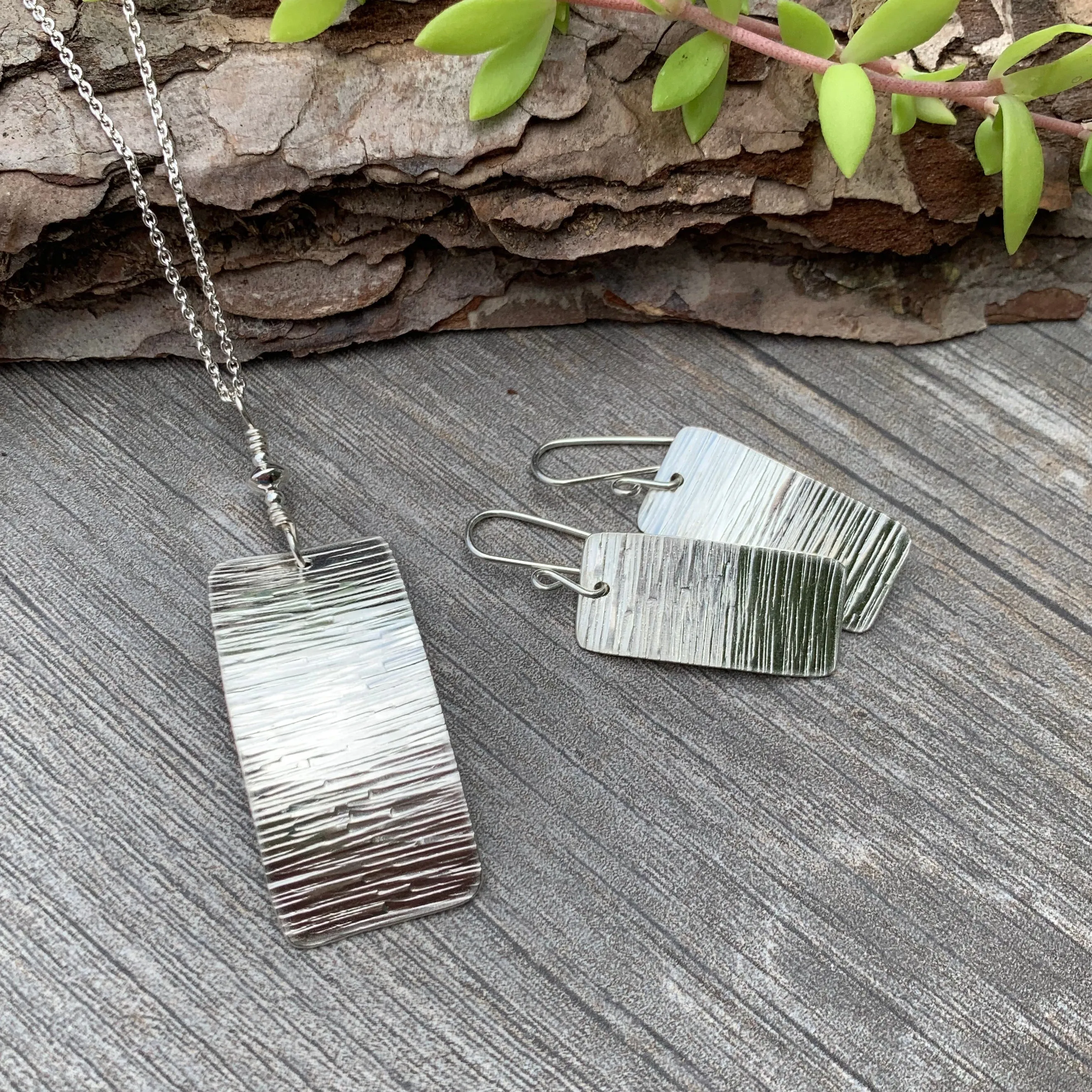 Tree Bark Earrings
