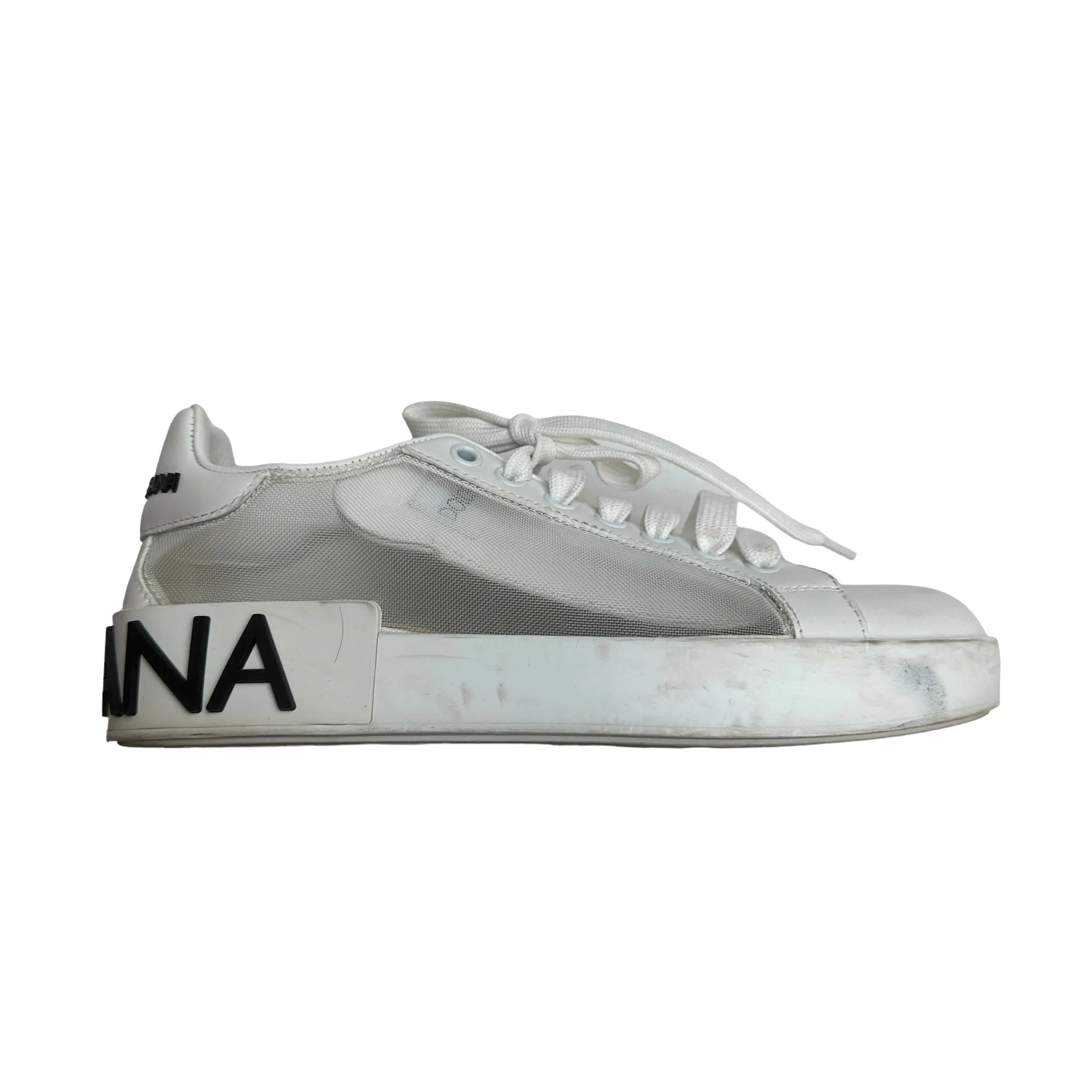 White Logo Sneakers - 5.5