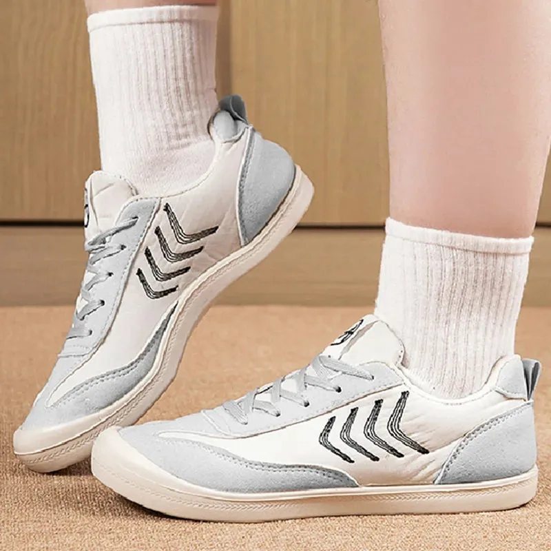 Women Sneakers Mix Color Flat Shoes