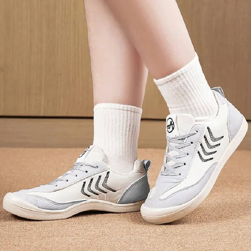 Women Sneakers Mix Color Flat Shoes