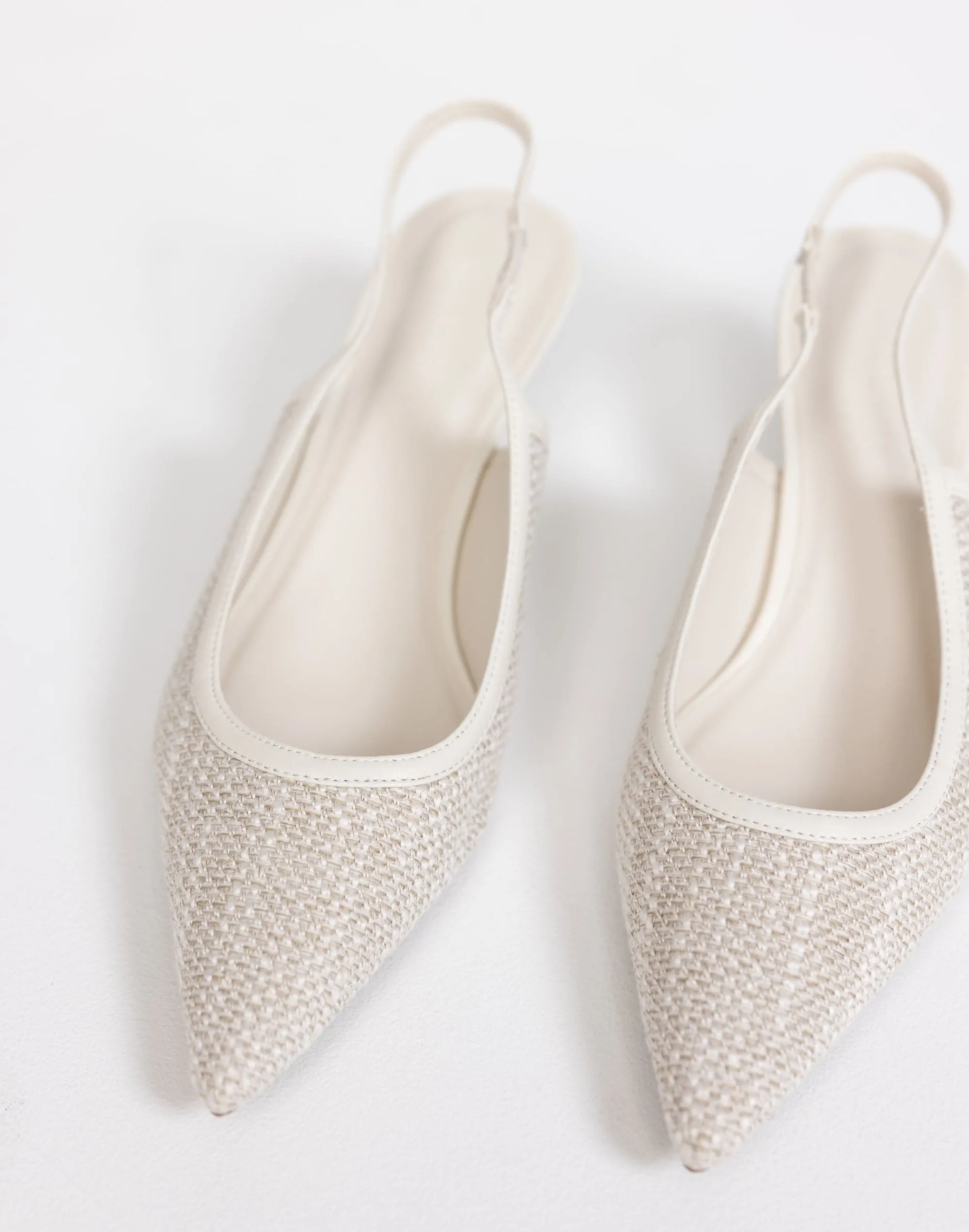 Yelsi Heels (Linen Boucle) - By Billini
