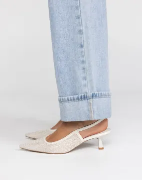 Yelsi Heels (Linen Boucle) - By Billini