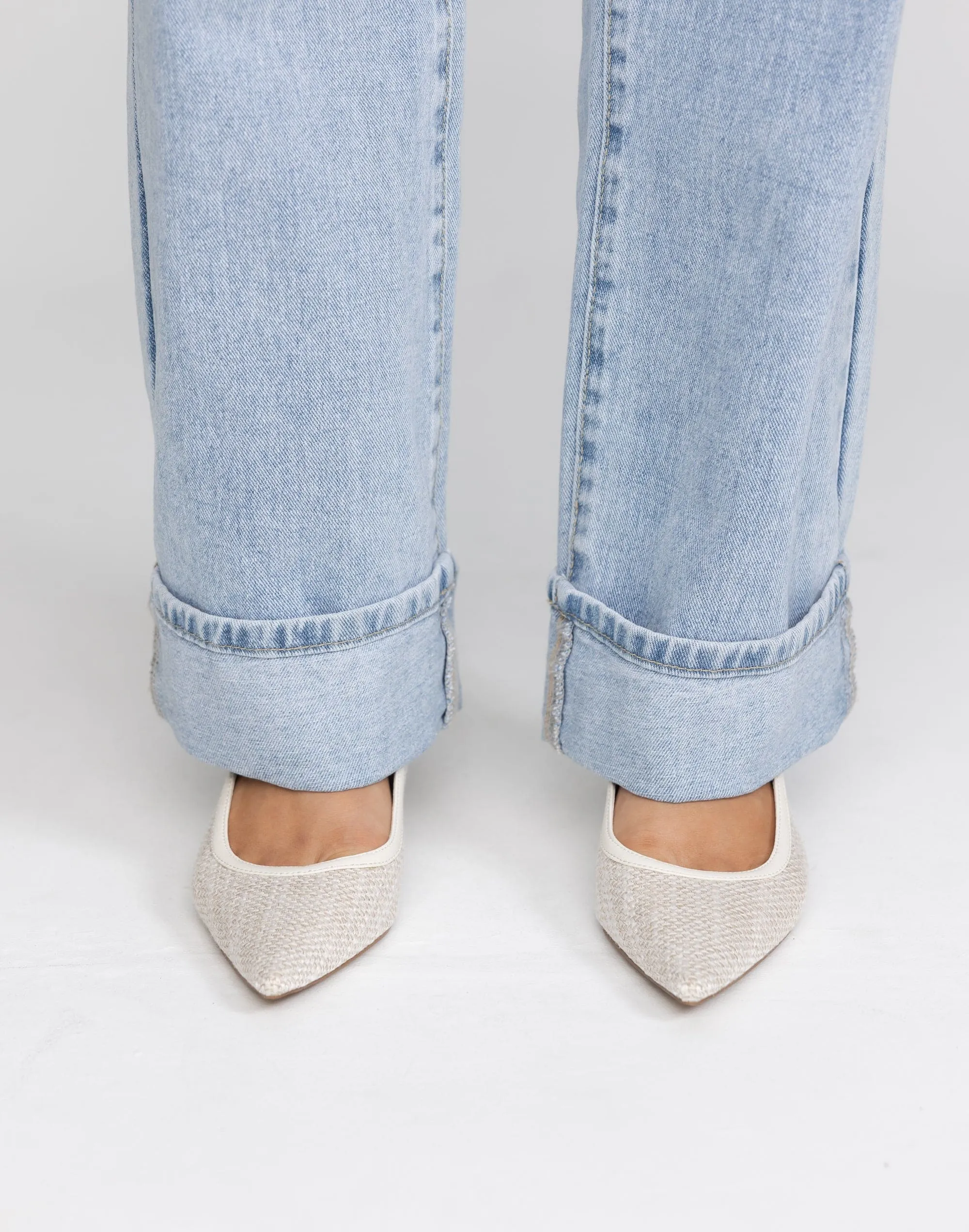 Yelsi Heels (Linen Boucle) - By Billini